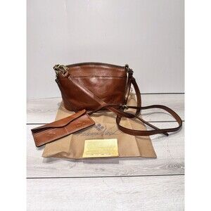Patricia Nash Arlee Crossbody Bag Leather - Tan W/Wallet & Dustbag